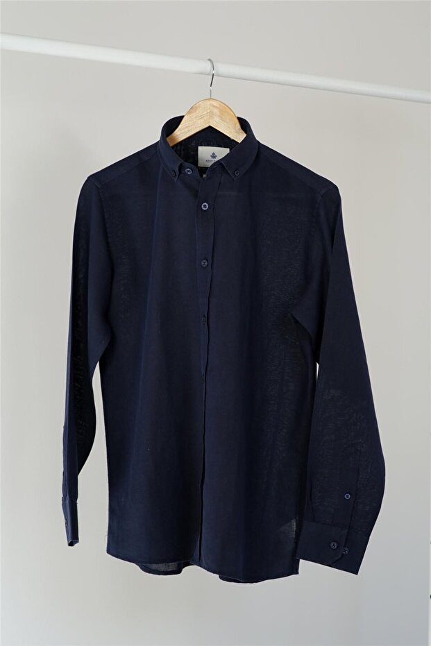 قميص Slim Fit Neo-epherest - أزرق داكن
