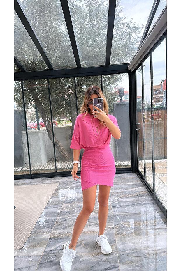 kadın Oleander Drape Detay  Elbise - 2