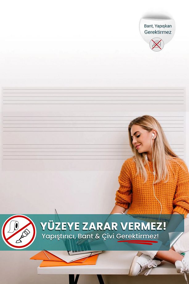 Sol Anahtarsız Porteli Yazı Tahtası, Yapışkansız Kendiliğinden Tutunan Statik Akıllı Kağıt Tahta - 1