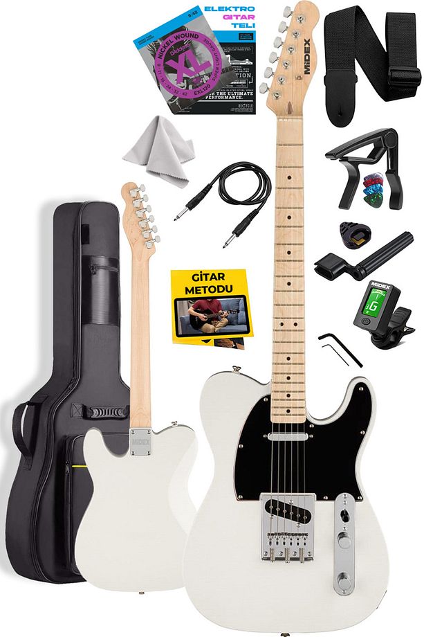 Tlx-50cr Tele Kasa Maple Klavye 2 Single-coil Manyetik Elektro Gitar - 3