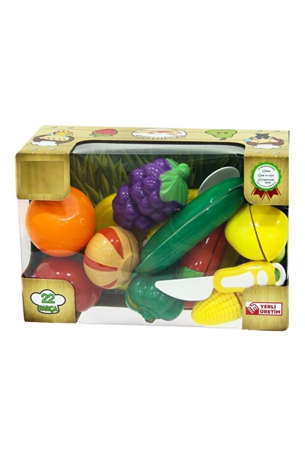 Cuttable 22 Piece Fruit - Vegetable Set - 3