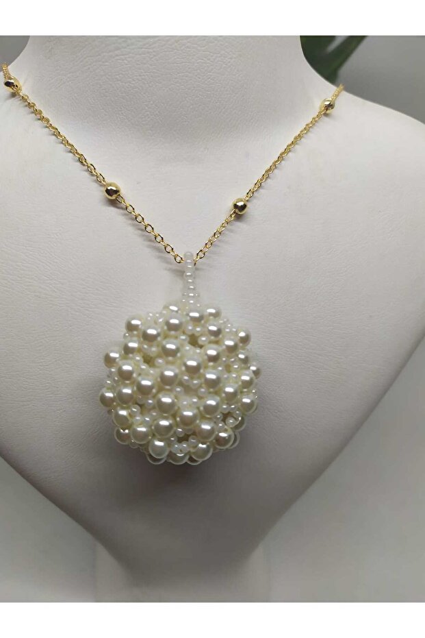 Large Cevşen Necklace - with Chain - Necklace Lanyard Gift / Handmade Crystal Beads Knitted /