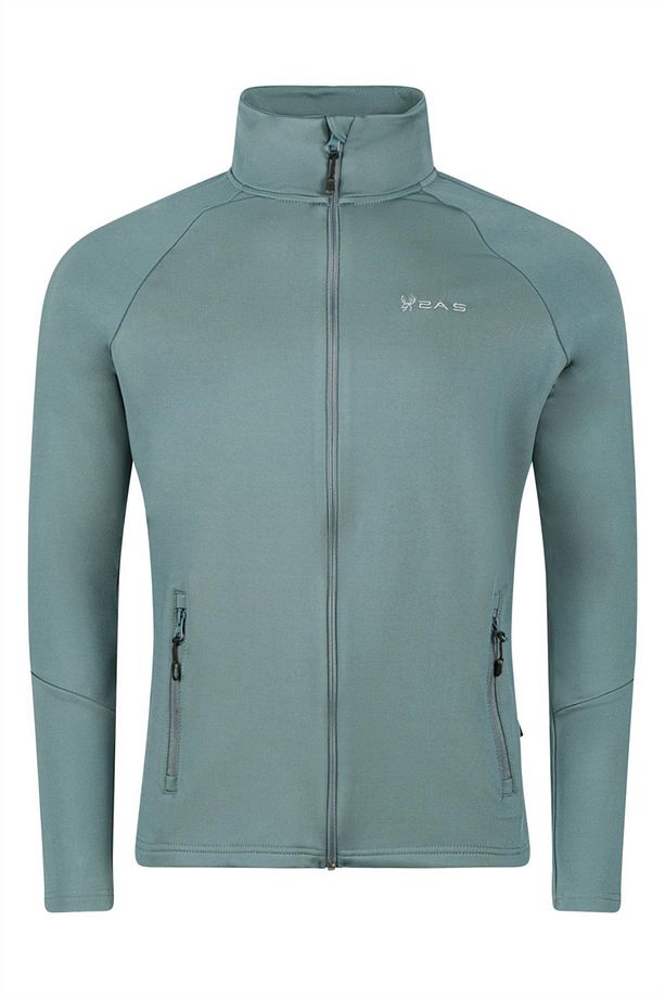 Menza Tam Fermuarli Erkek Sweatshirt Gri - 1