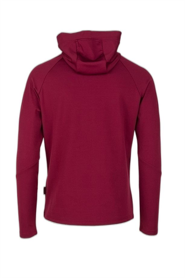 Selenge Fermuarlı Kapşonlu Sweat Bordo - 3