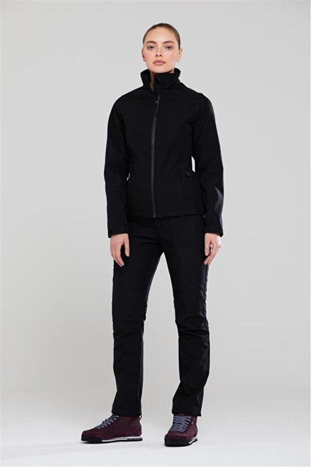 Splint Kadın Softshell Mont Siyah - 2