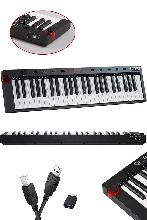 MD-499 Midi Klavye Keyboard 49 Tuşlu Hassasiyet Özellikli - 1