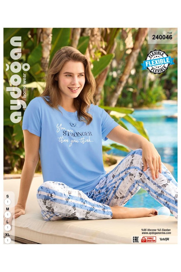 AYDOĞAN240046  مجموعة Viscose BIS.K.SLEEVE PJ