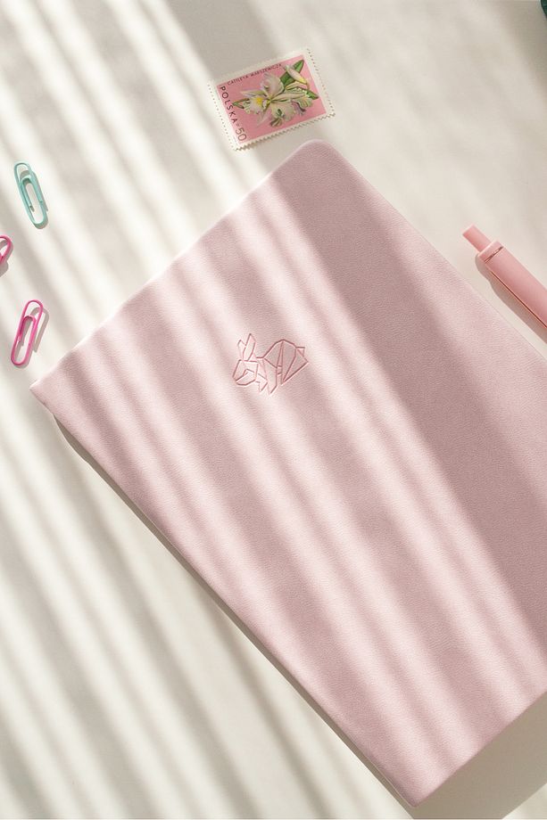A5 Defter Noktalı Pembe - 1