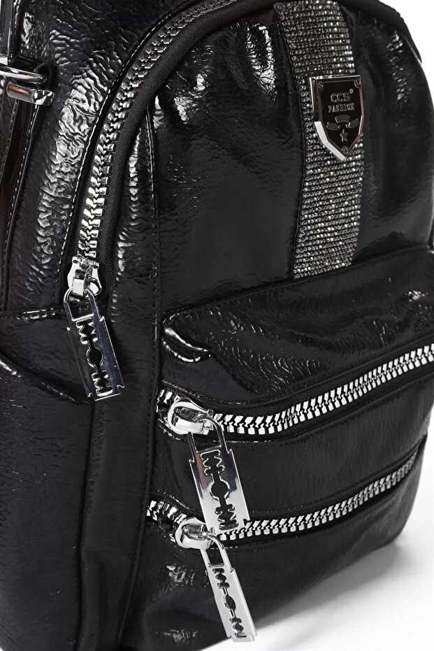 حقيبة ظهر çs 16462 باللون الأسود - 4