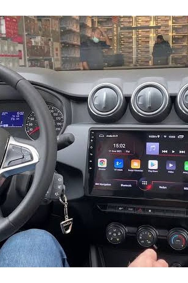 DACİA DUSTER 18-23 Uyumlu ANDROİD MULTİMEDYA 4-32 8 ÇEK. CARPLAY- AHD GERİ GÖRÜŞ 3 AMFİ ÇIKIŞLI PRO - 1