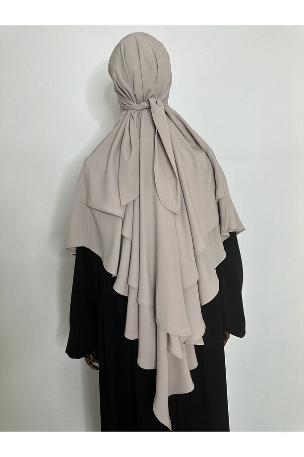 Sufle Hazır Esarp, Iki Kat, Medine Ipegi ( Hac Ve Umre Için Uygundur ) Khimar Hijap Taş - 8