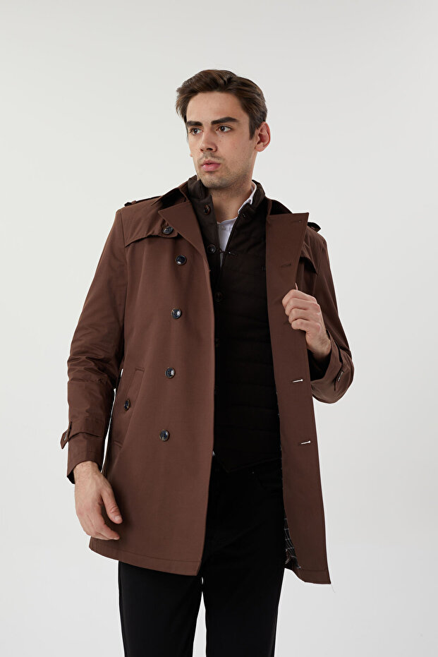 Slimfit Trençkot - 3