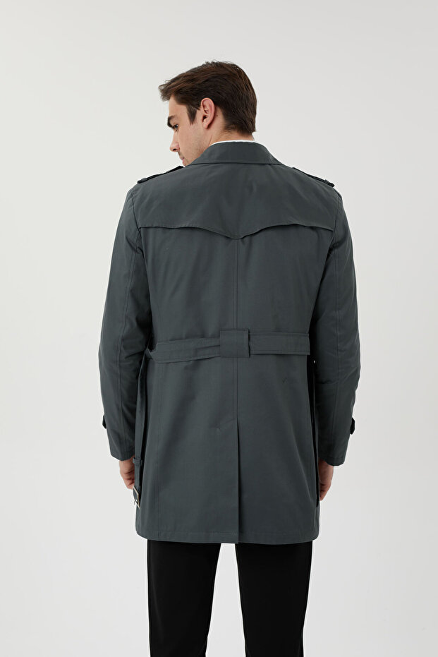 Slimfit Trençkot - 7