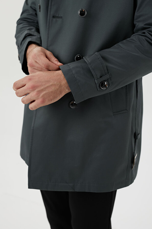 Slimfit Trençkot - 6