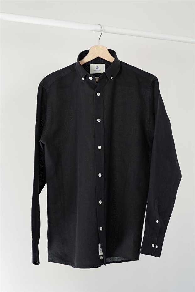 قميص Slim Fit Neo-epherest - أسود