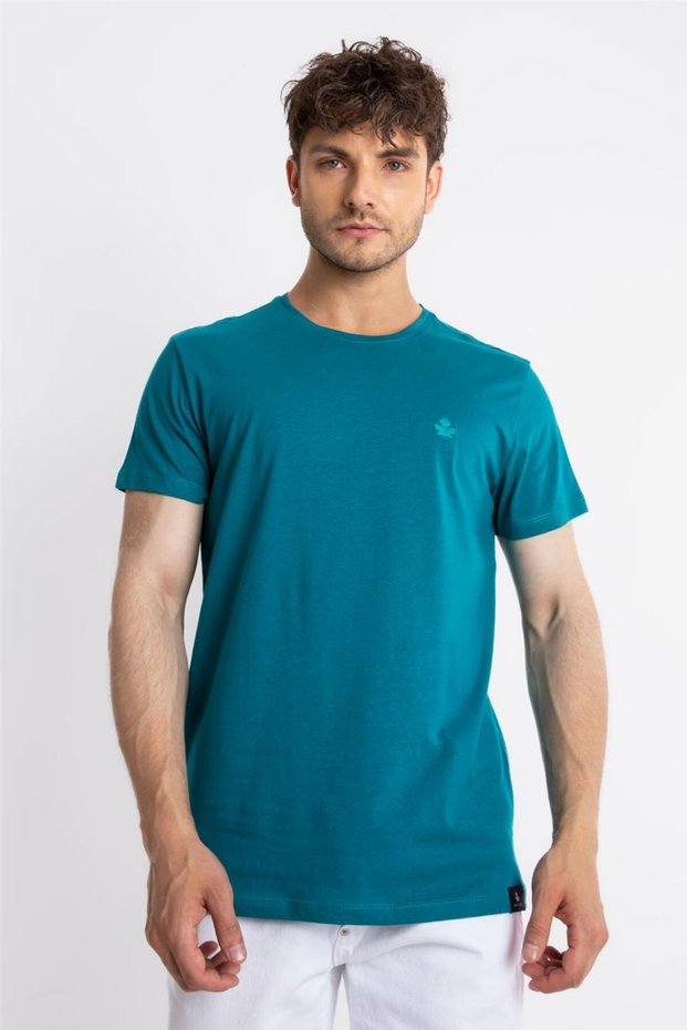 O-collar T-shirt Premiver - Lake Green