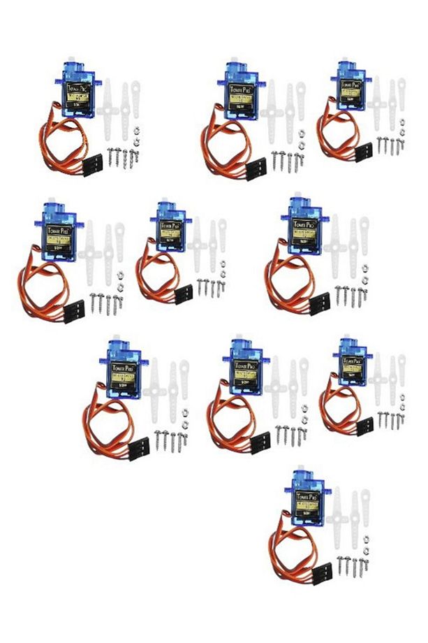 10 Adet - Tower Pro Sg90 Rc Mini Servo Motor 360°c - 1