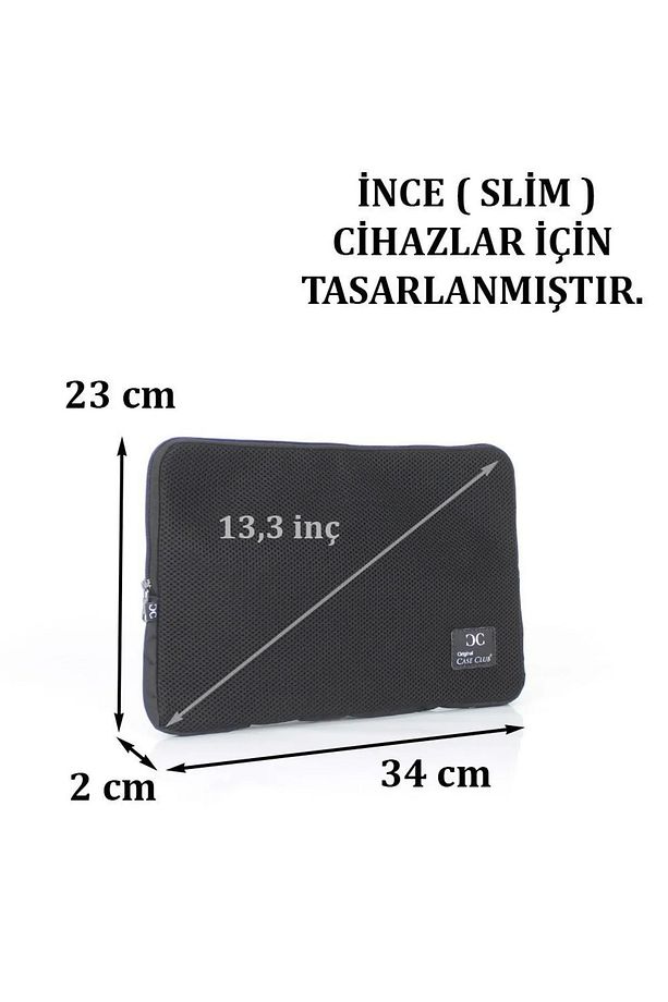 Laptop Kılıf Siyah Kumaş Macbook - 6