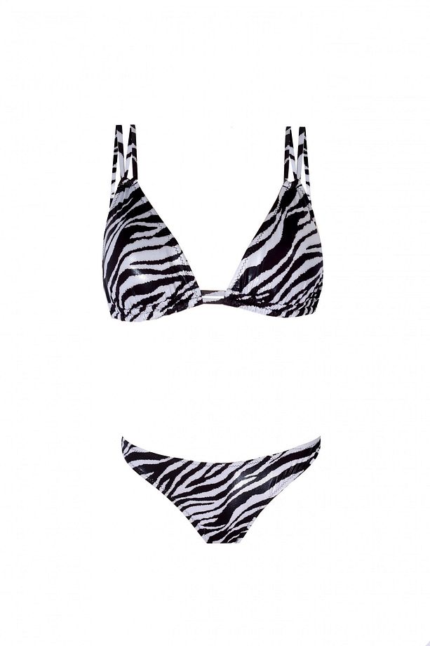 Zebra Desenli Bikini - 1