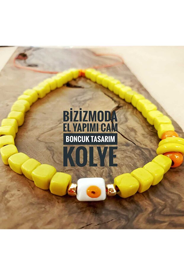 Bodrum Glass Bead Serenay Glass Necklace Evil Eye Bead Necklace