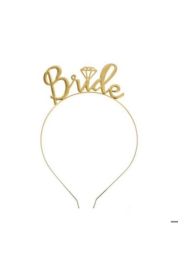MINI PARTY STORE Bride Metal Crown Gold