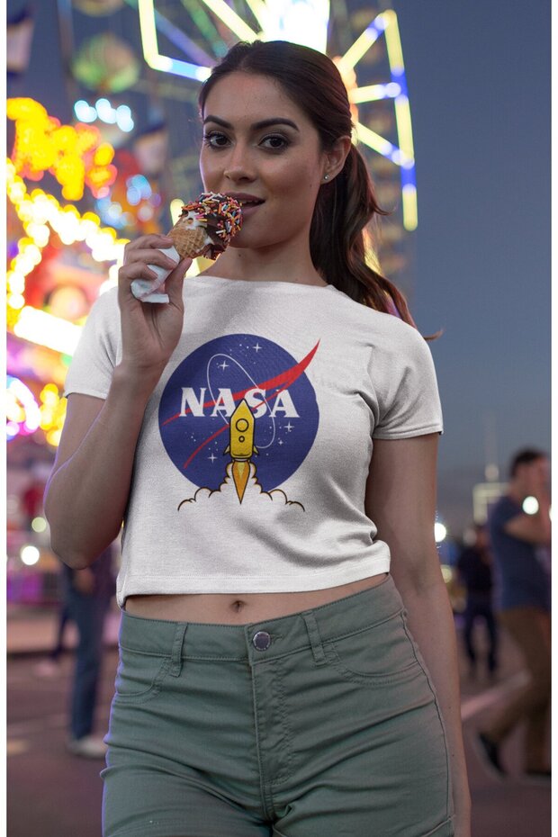NASA Printed Crop Top - 1