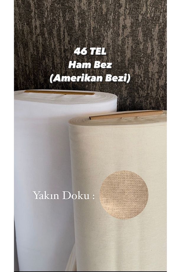 46 Tel Amerikan Bezi-ham Bez Kumaş-punch Kumaş-kırlent-masa Örtüsü-astar-hobi-hobi Malzemeleri 5 Mt - 1