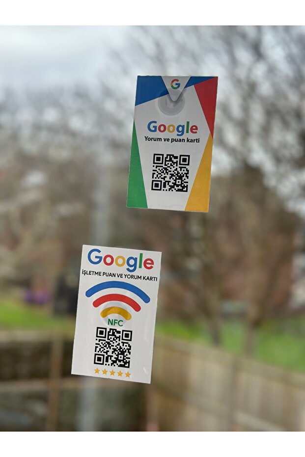 NFC google etiket nfc google stiker .  google yorum stiker. - 1