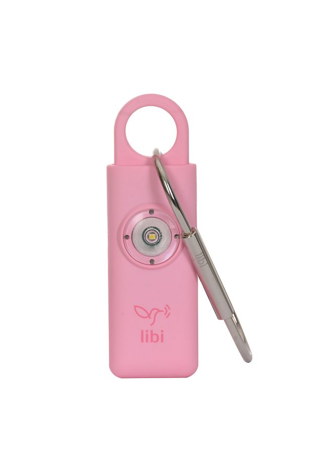 Kişisel Güvenlik Alarmı Ve Anahtarlık - 130db Yüksek Sesli, Işıklı, Şarj Edilebilir, Pembe Renk - 1