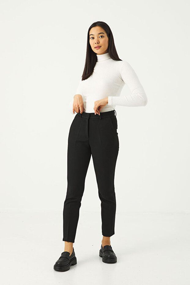 Yanı Cepli Basic Pantolon - 4