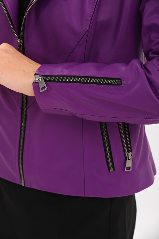 Kadın Deri Mont - 9