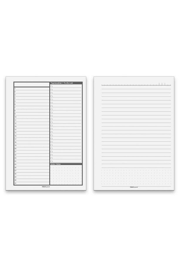 Daily Planner A5 Spiralli 150 yp. Sert Kapak Günlük Ajanda Daily Journal - 3