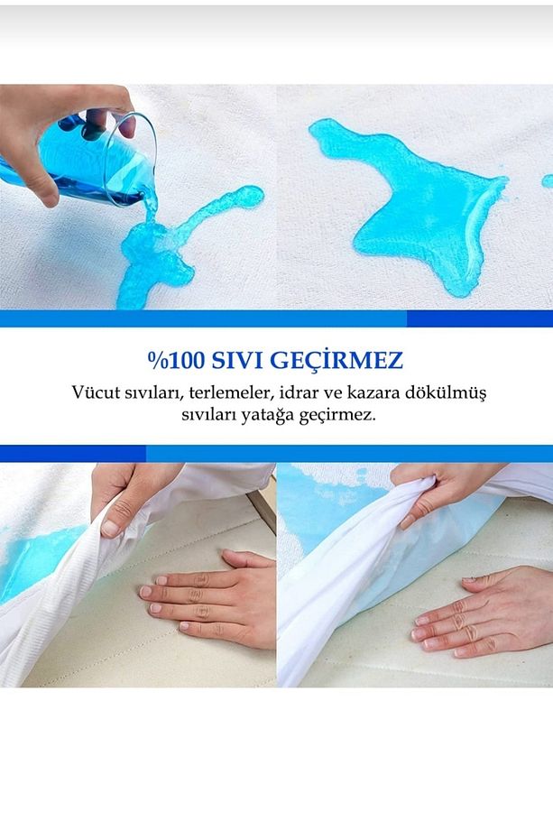 Sıvı Geçirmez Mikro Bebek Ve Çocuk Alezi Fitted Full Kenar | 4 Mevsim | Anti Alerjik - 3
