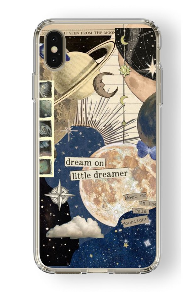 حافظة شفافة مطبوعة بتصميم Little Dreamer متوافقة مع هاتف Iphone Xs Max