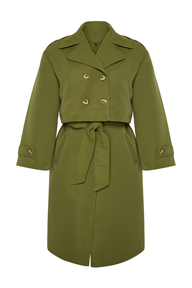 KHaki szezonális árokkabát készlet 2 darabból - hosszú és rövid, béleletlen TBBSS24BM00001 - 9