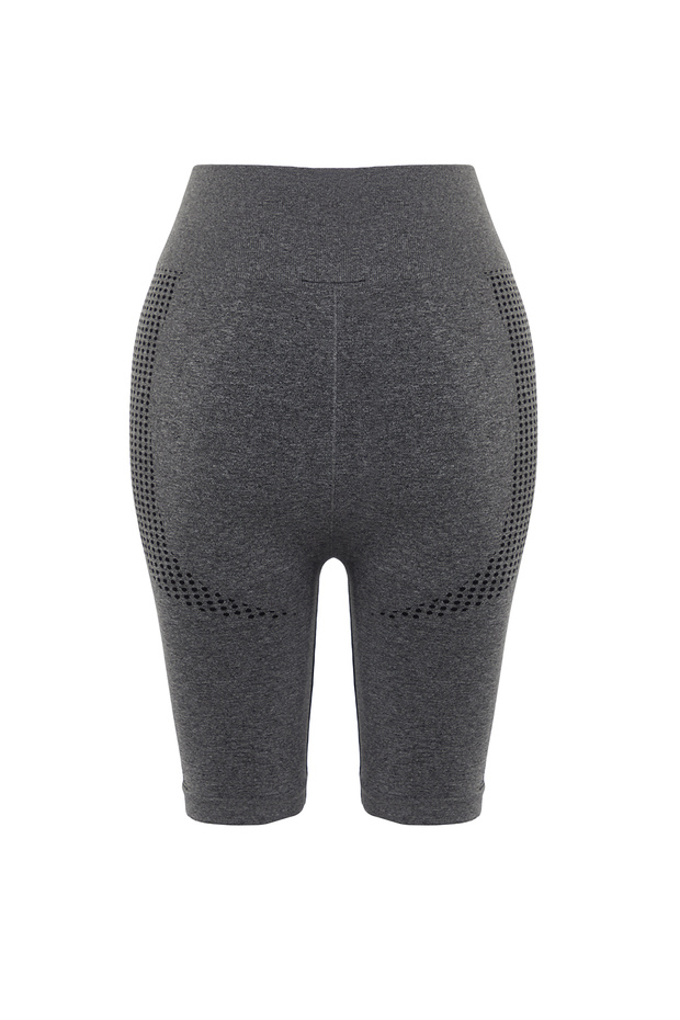 Antracit Melange Seamless/Seamless Sportovní šortky/Krátké legíny THMSS24TY00009 - 9