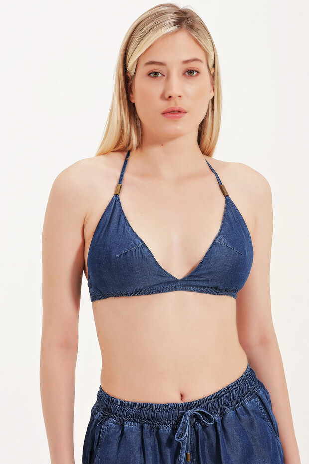 TASARIM DENİM BLUZ - 3