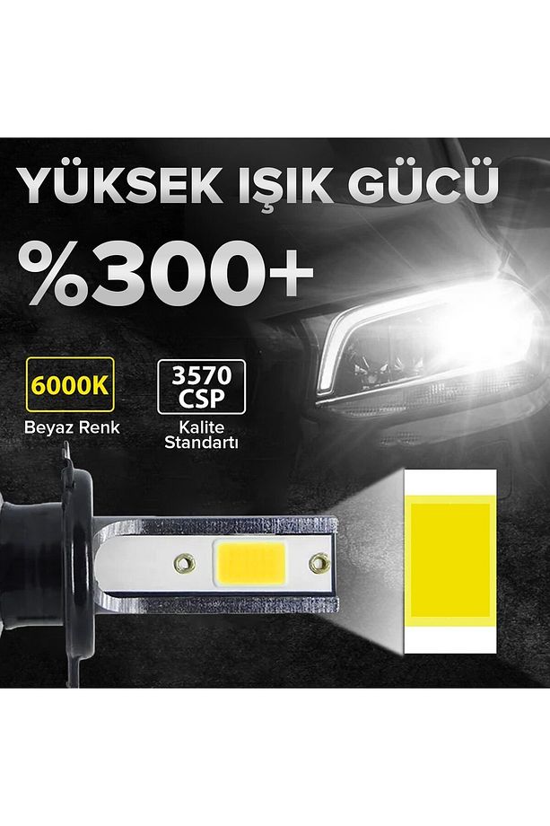 H7 Yüksek Güçlü Led Xenon Şimşek Etkili Mini Kasa - 2