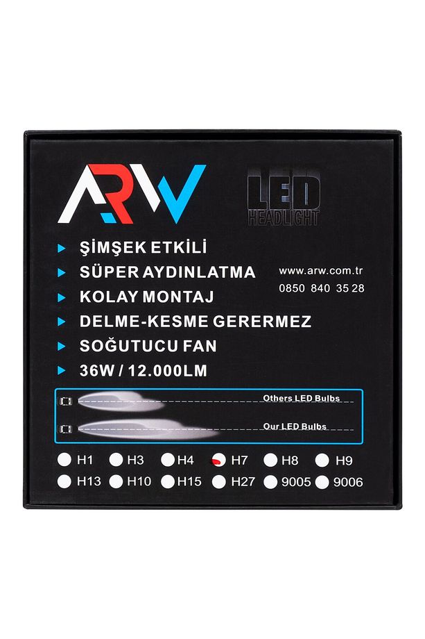 H7 Yüksek Güçlü Led Xenon Şimşek Etkili Mini Kasa - 8