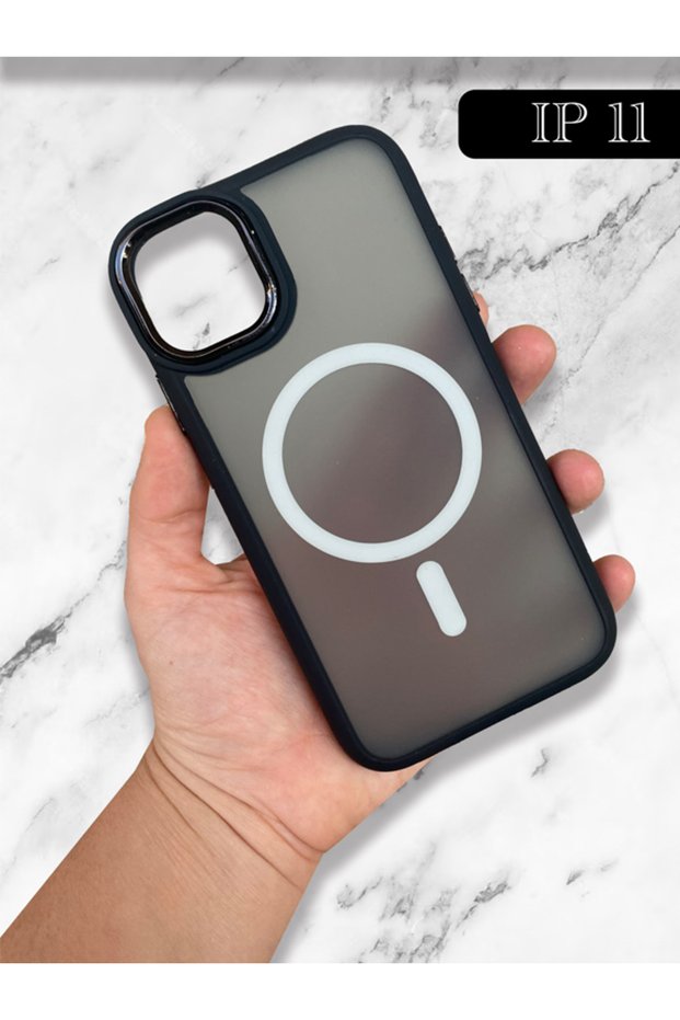 Stain-Resistant Edges Silicone Matte Chrome Phone Case with Magsafe Feature Compatible with iPhone 11