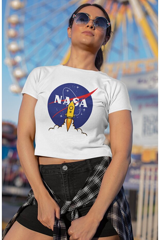 NASA Printed Crop Top - 3