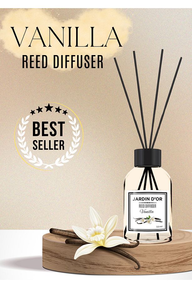 Vanılla Reed Dıffuser Çubuklu Oda Kokusu 110 Ml 8681529300240 - 1