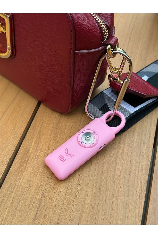 Kişisel Güvenlik Alarmı Ve Anahtarlık - 130db Yüksek Sesli, Işıklı, Şarj Edilebilir, Pembe Renk - 3