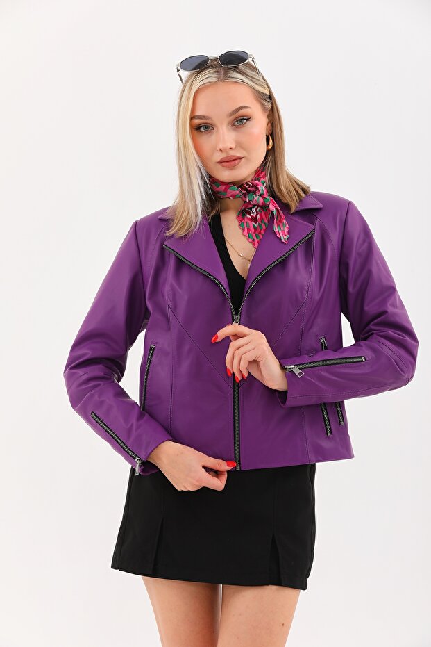 Kadın Deri Mont - 3