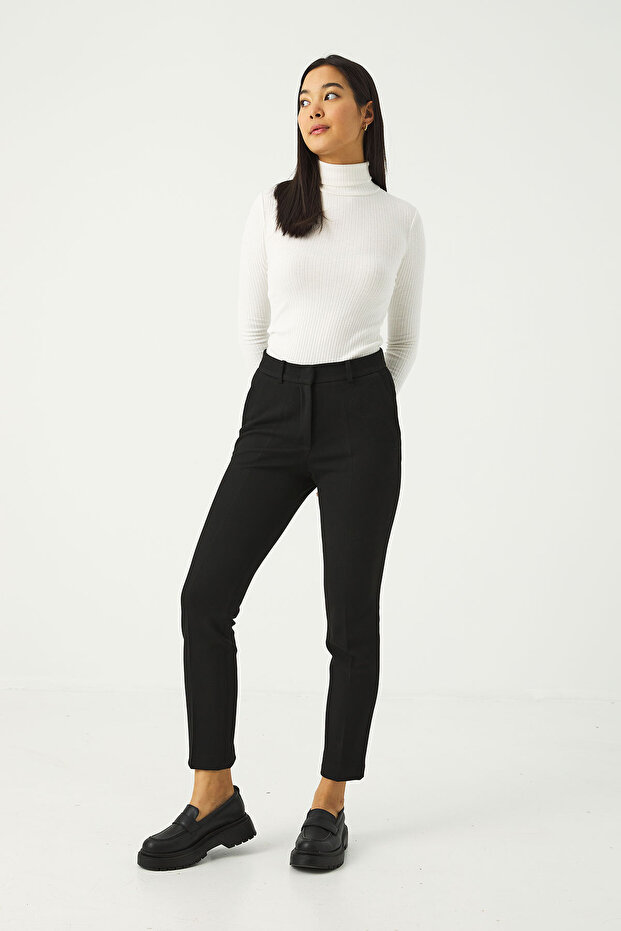 Yanı Cepli Basic Pantolon - 5