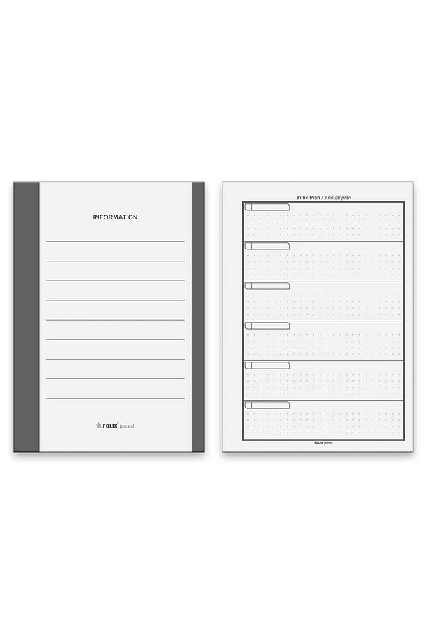 Daily Planner A5 Spiralli 150 yp. Sert Kapak Günlük Ajanda Daily Journal - 2