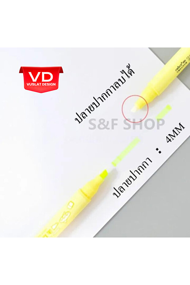 Chosch CS-H781 Erasable Highlighter Double Ended Set of 6 - 5