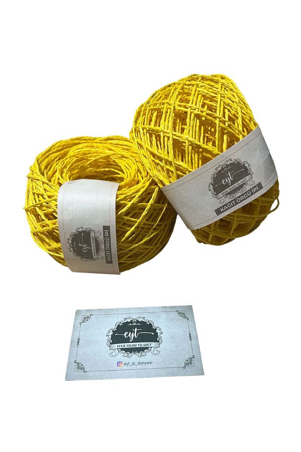Kağıt ip / sarılmış örülmeye hazır kağıt ip YUMAK  50gr - 1