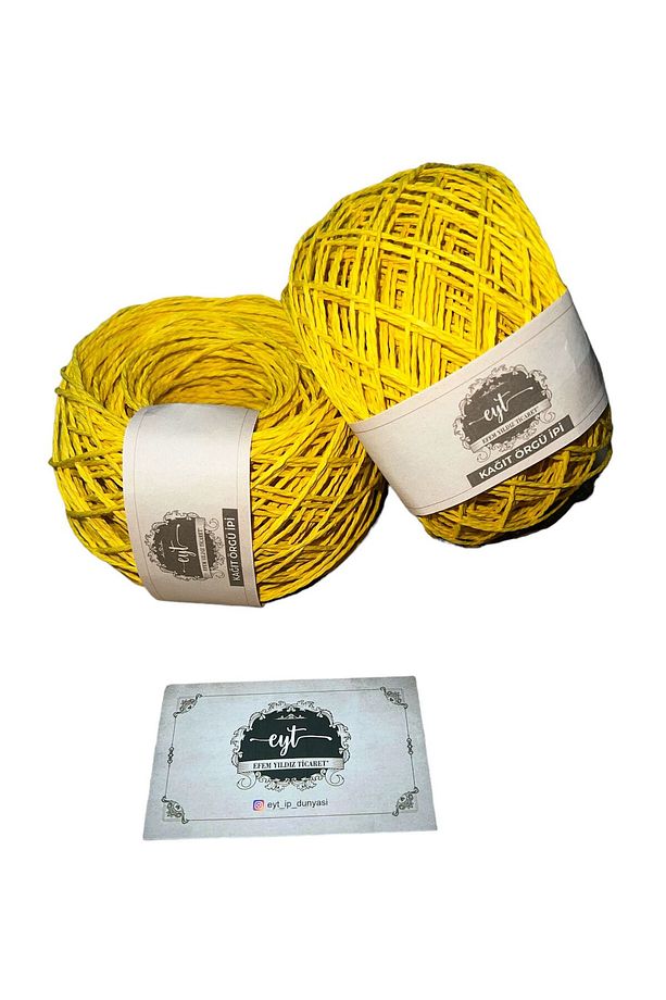 Kağıt ip / sarılmış örülmeye hazır kağıt ip YUMAK  50gr - 2