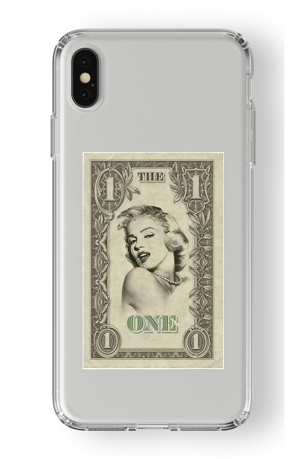حافظة شفافة مطبوعة بتصميم مارلين مونرو متوافقة مع هاتف Iphone Xs Max